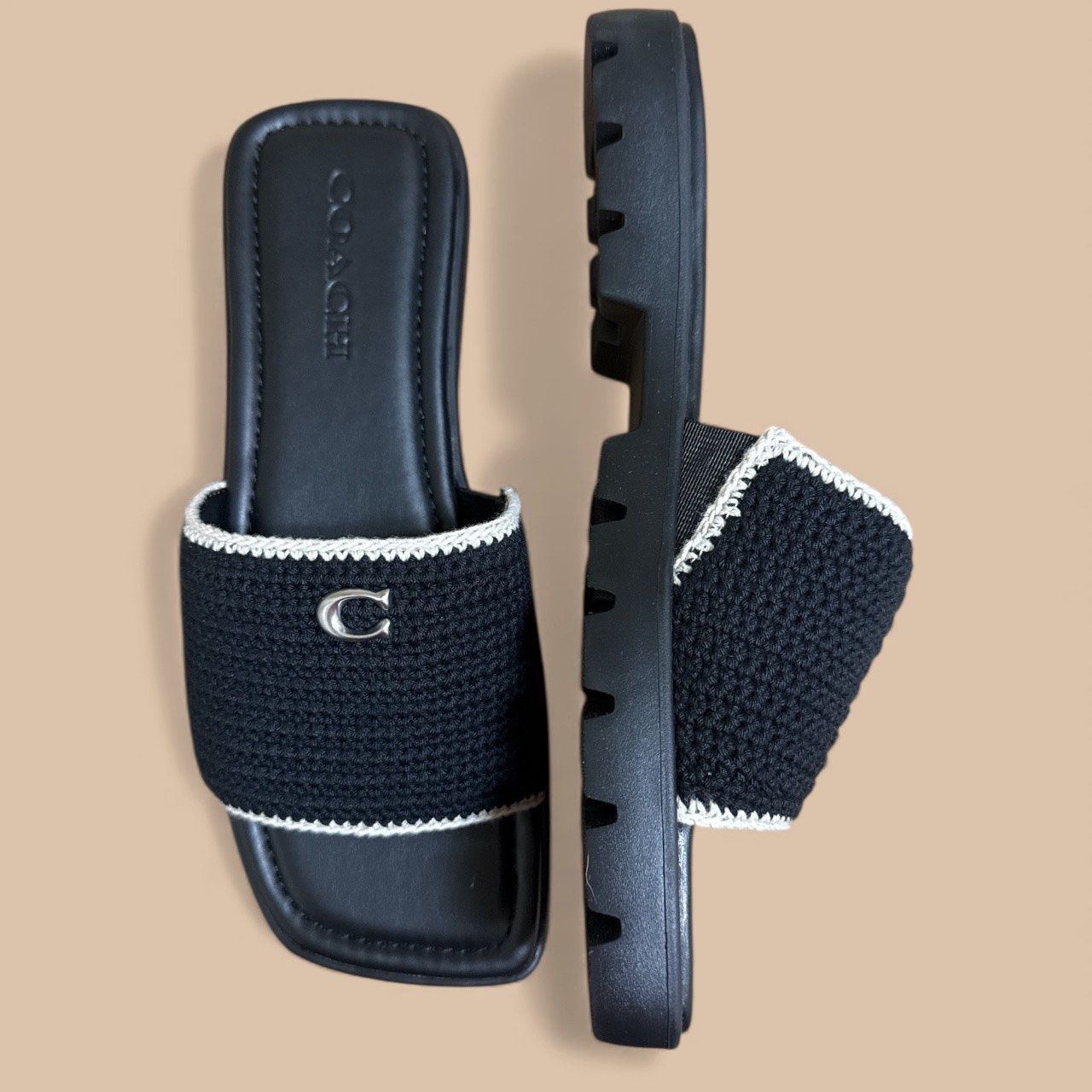 COACH FLORENCE ROCHET SLIP ON SANDAL