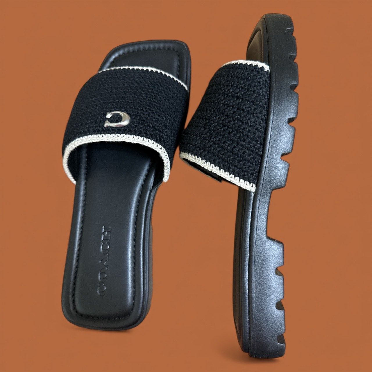 COACH FLORENCE ROCHET SLIP ON SANDAL