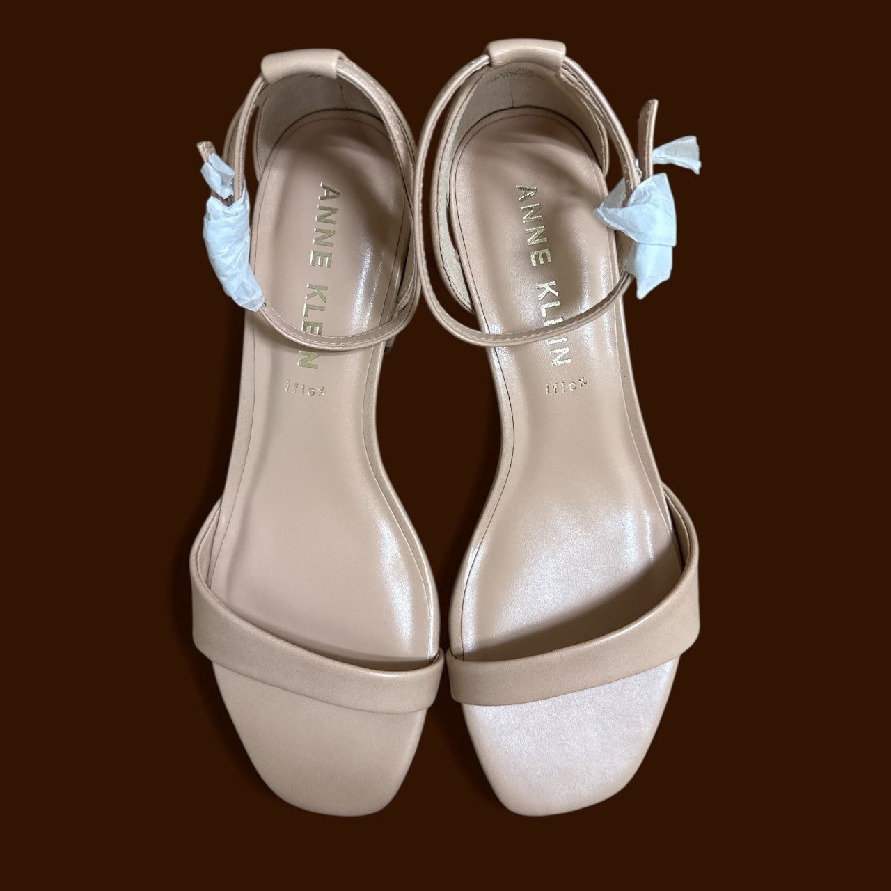 ANNE KLEIN MIA ANKLE STRAP BLOCK HEEL DRESS SANDAL