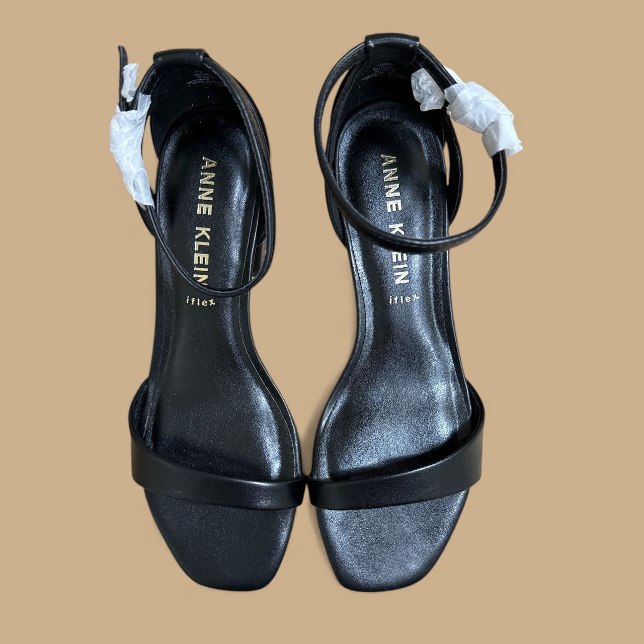 ANNE KLEIN MIA ANKLE STRAP BLOCK HEEL DRESS SANDAL