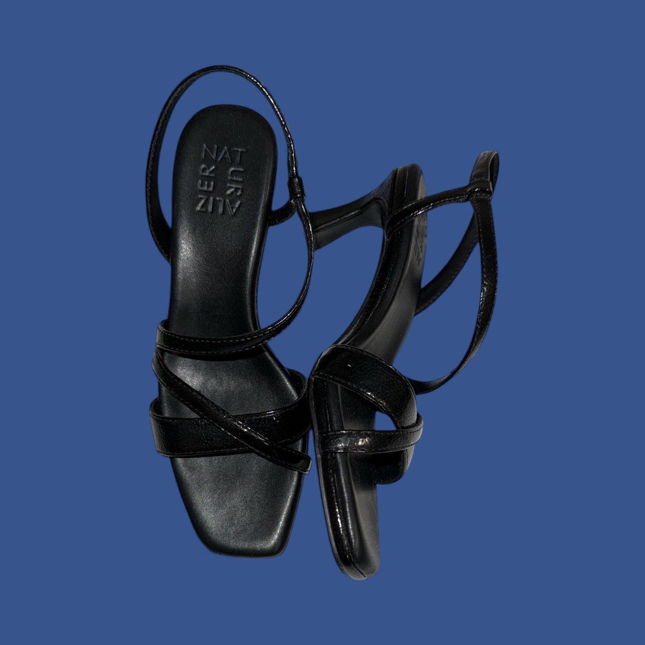 NATURALIZER KIERAN STRAPPY DRESS SANDAL, Colour: BLACK, Size: 6.5 M