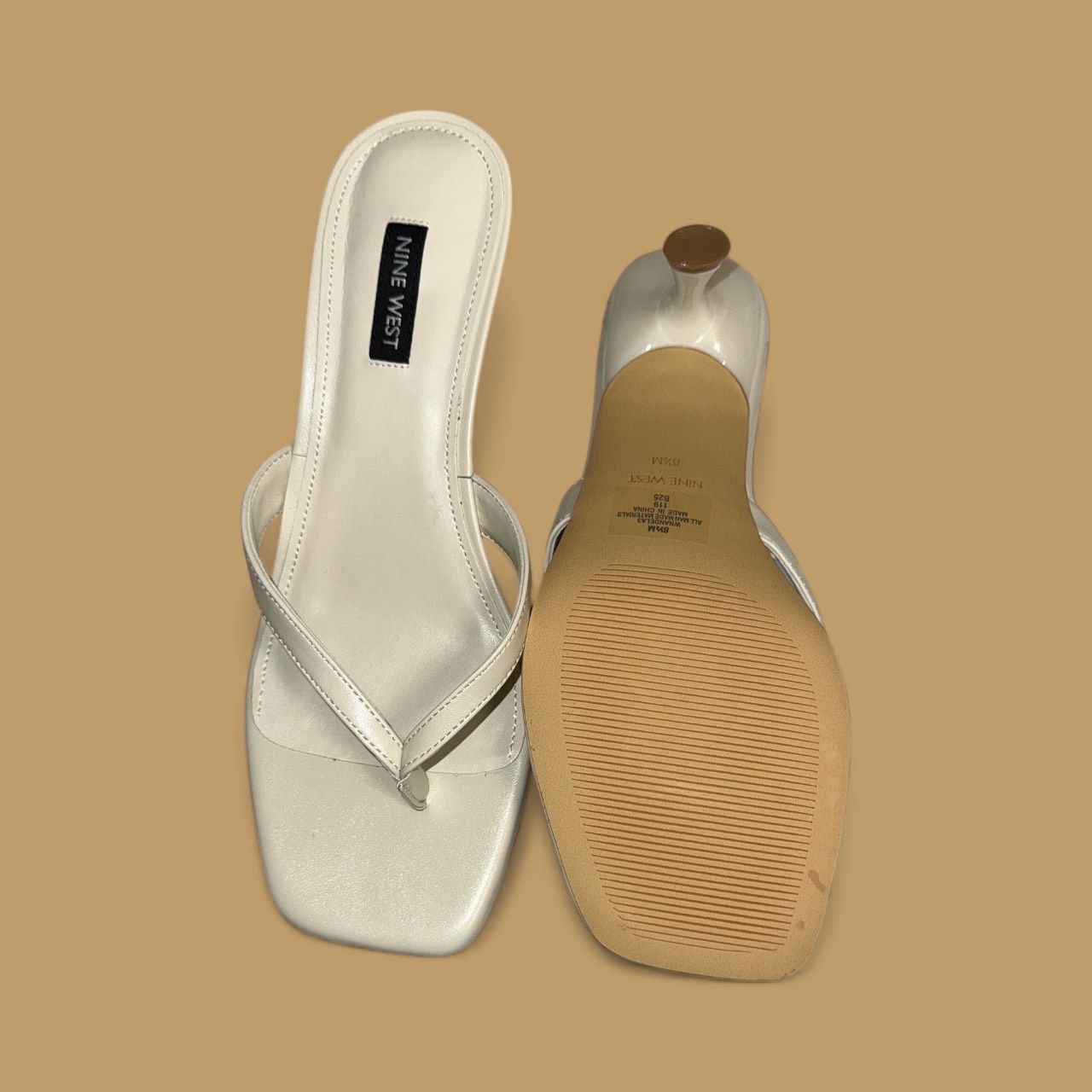 NINE WEST ANDELA DRESS SANDAL, Colour: IVORY, Size: 8.5 M
