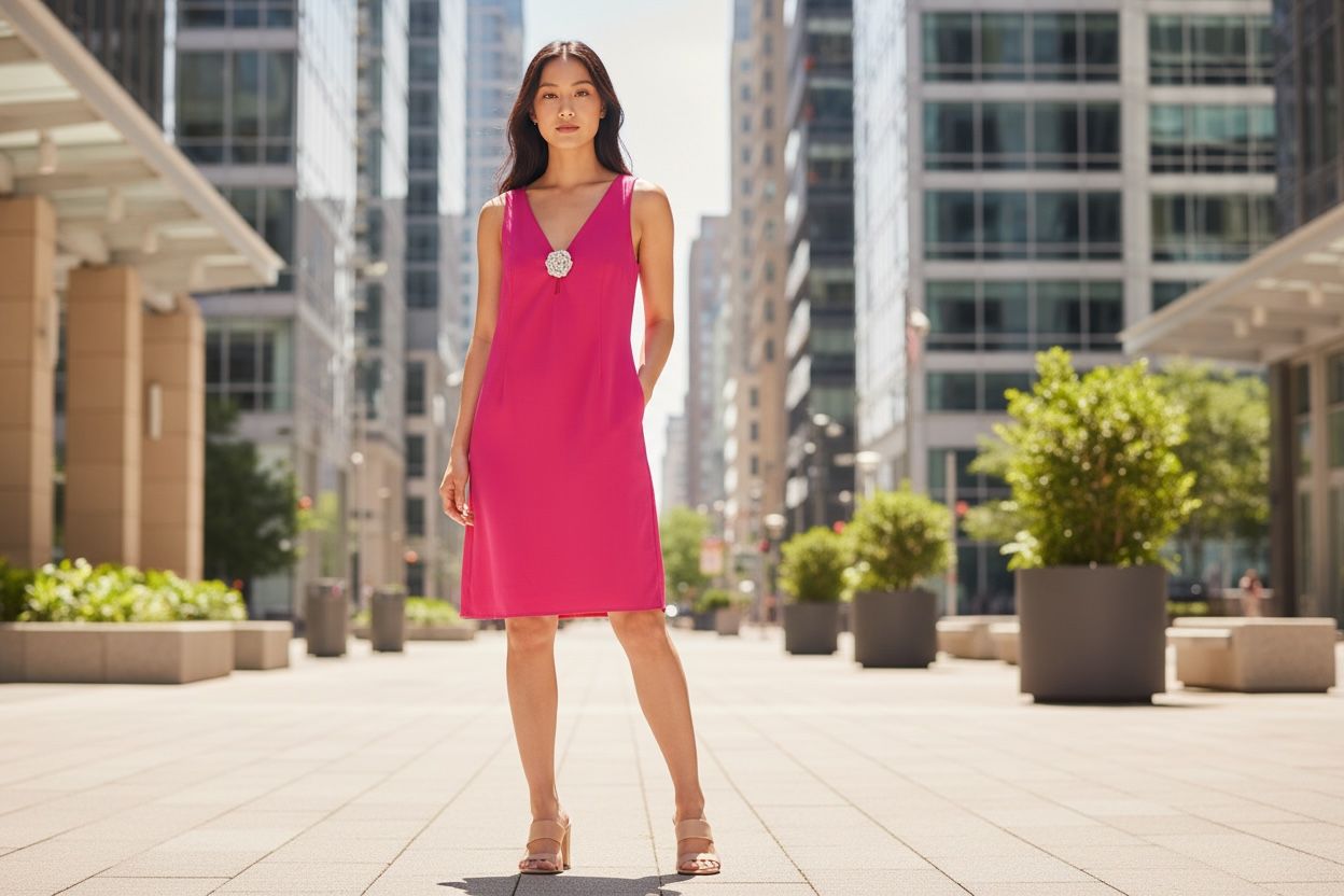 ADRIANNA PAPELL KNIT CREPE MINI DRESS, Colour: GERANIUM, Size: 14 W