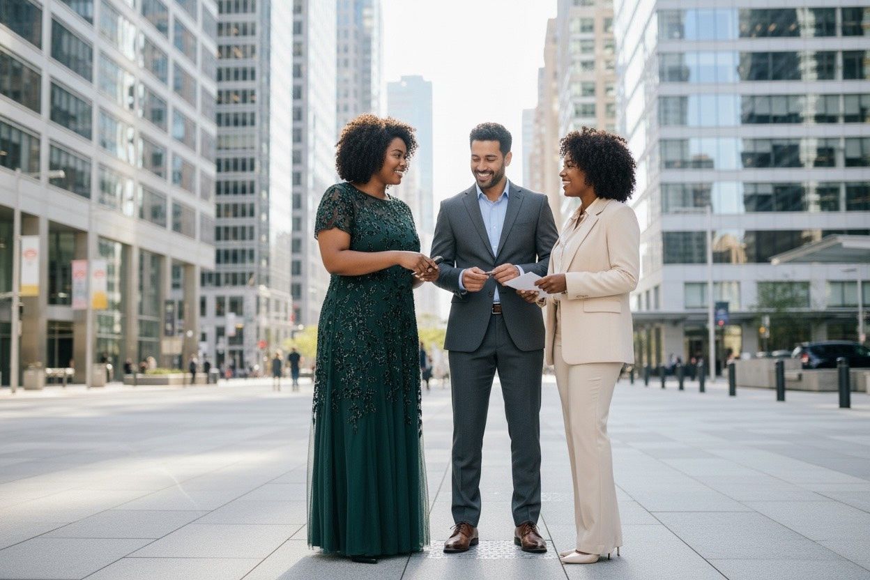 ADRIANNA PAPELL BEADED LONG DRESS WITH GADETS