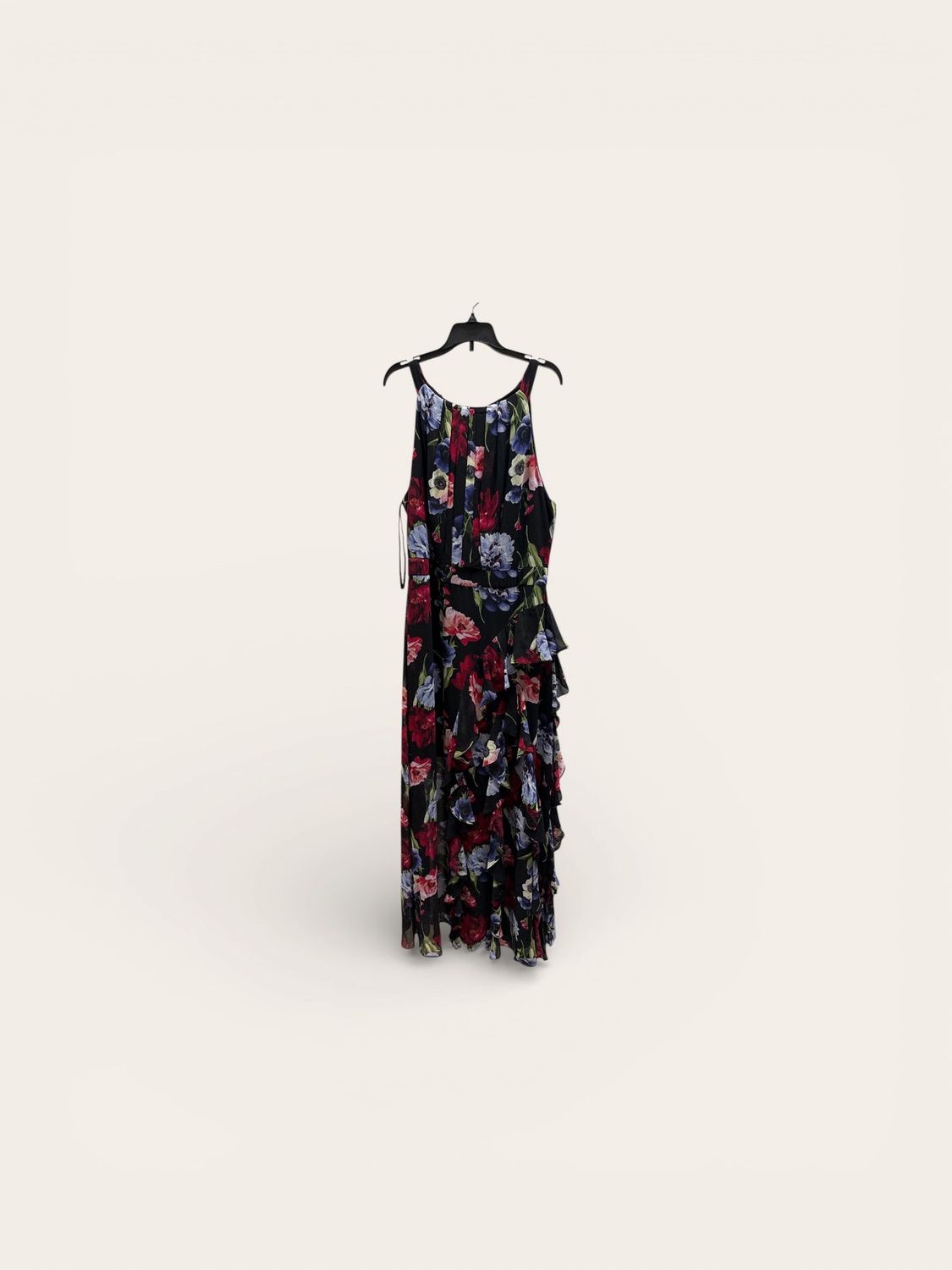 BETSY &amp; ADAM  PETIT PRINTED LONG HALT DRESS