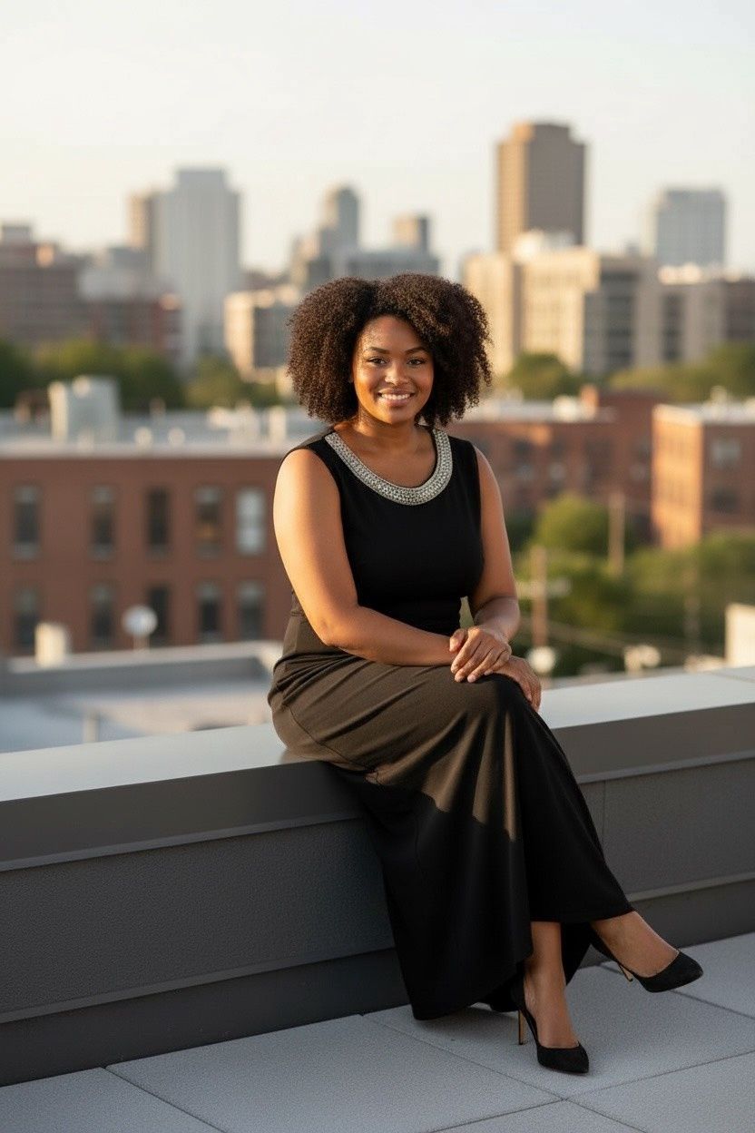 ALEX EVENINGS LONG JERSEY DRESS WITH EMBELLISHED NECKLINE