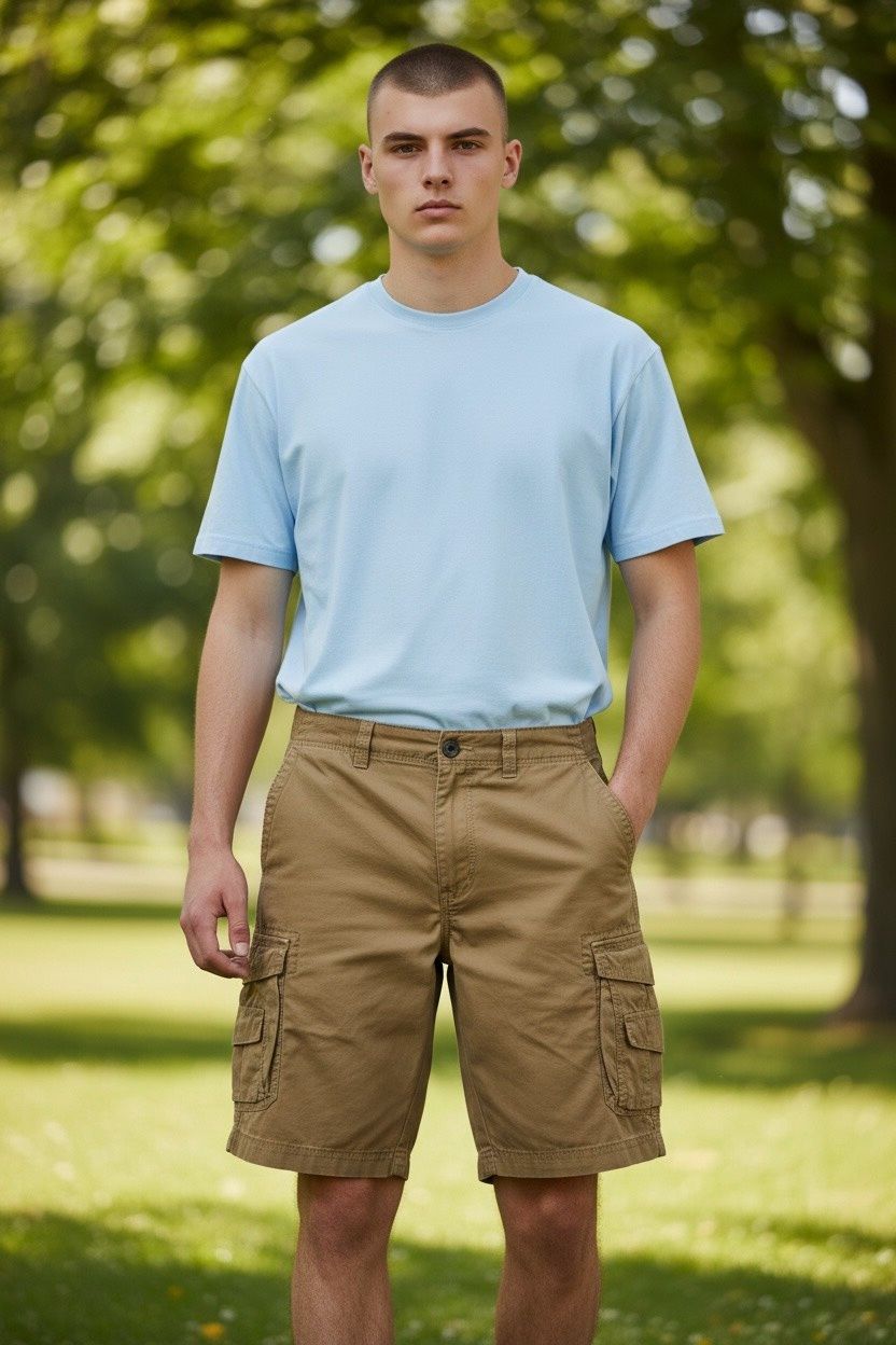 UNION KHAKI CARGO SHORT