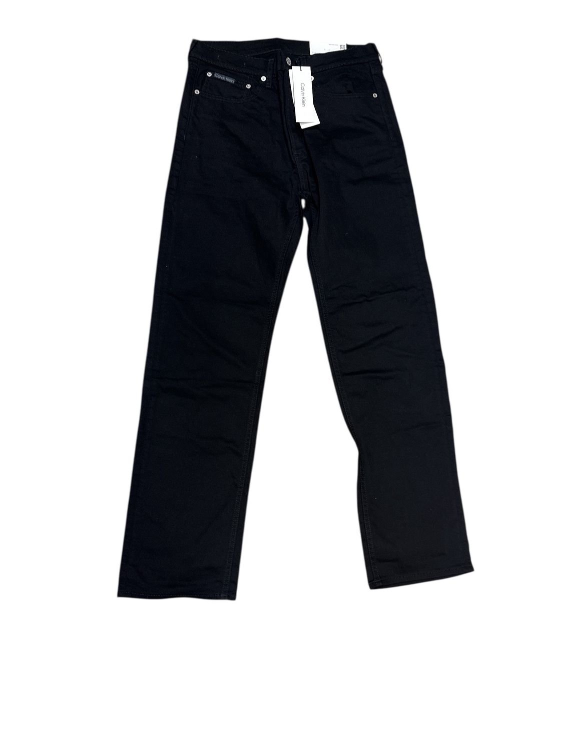 MEN'S CALVIN KLEIN STANDARD STRAIGHT FIT JEANS, Colour: BLACK, Size: 32/32