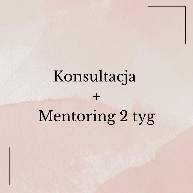 Konsultacja+Mentoring 2 tygodnie