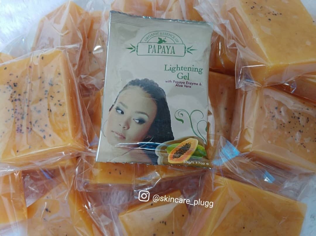 Papaya gel bleaching soap