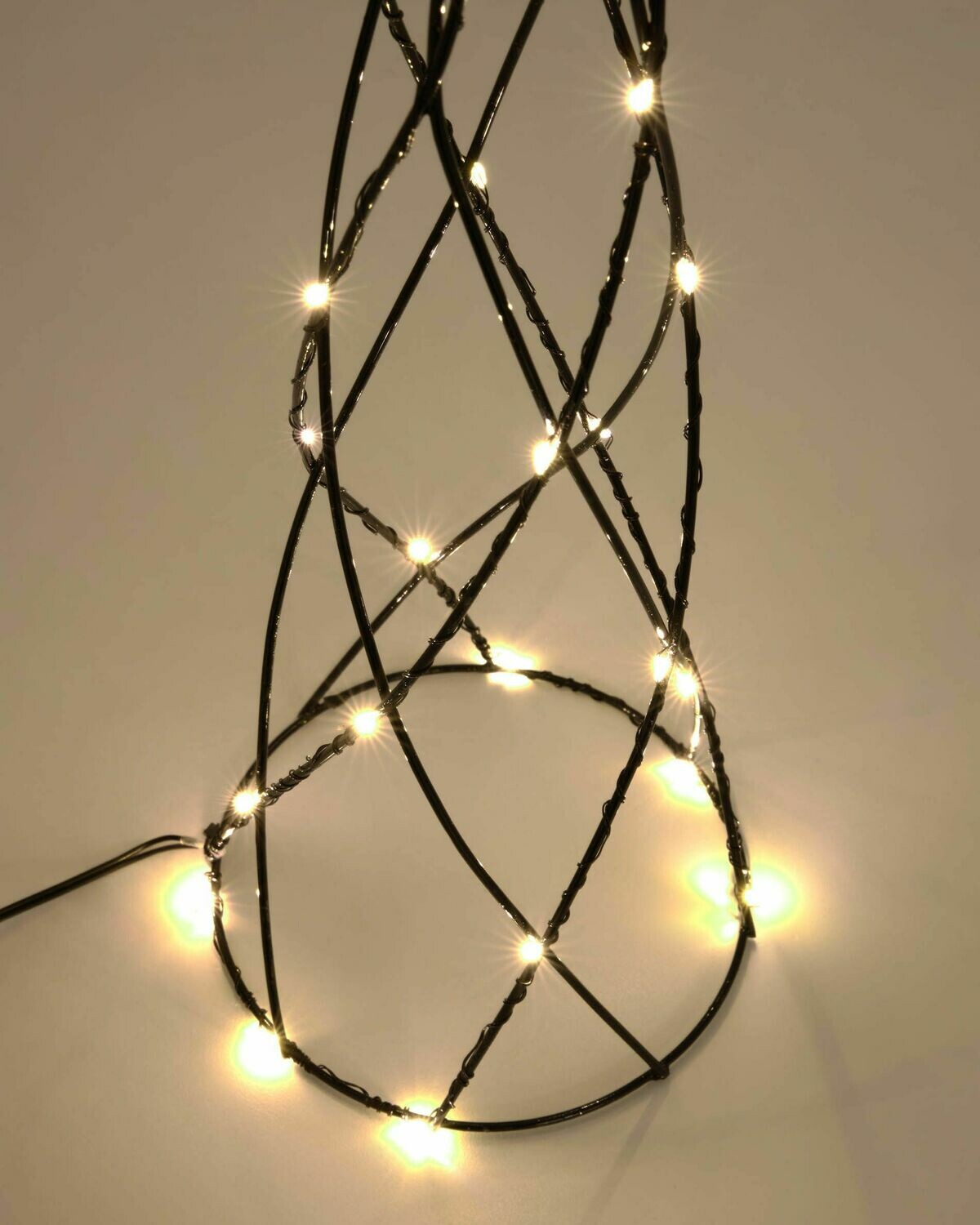 Set Shirly de 3 conos árbol luminoso metal negro