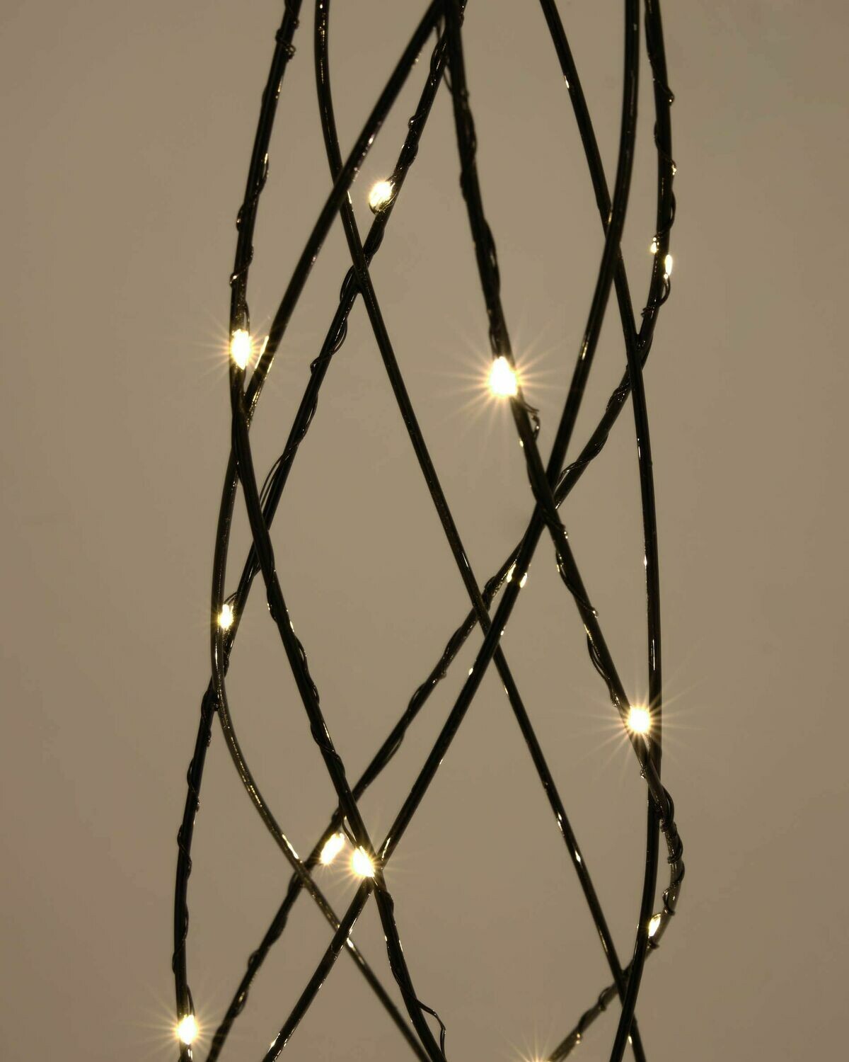 Set Shirly de 3 conos árbol luminoso metal negro