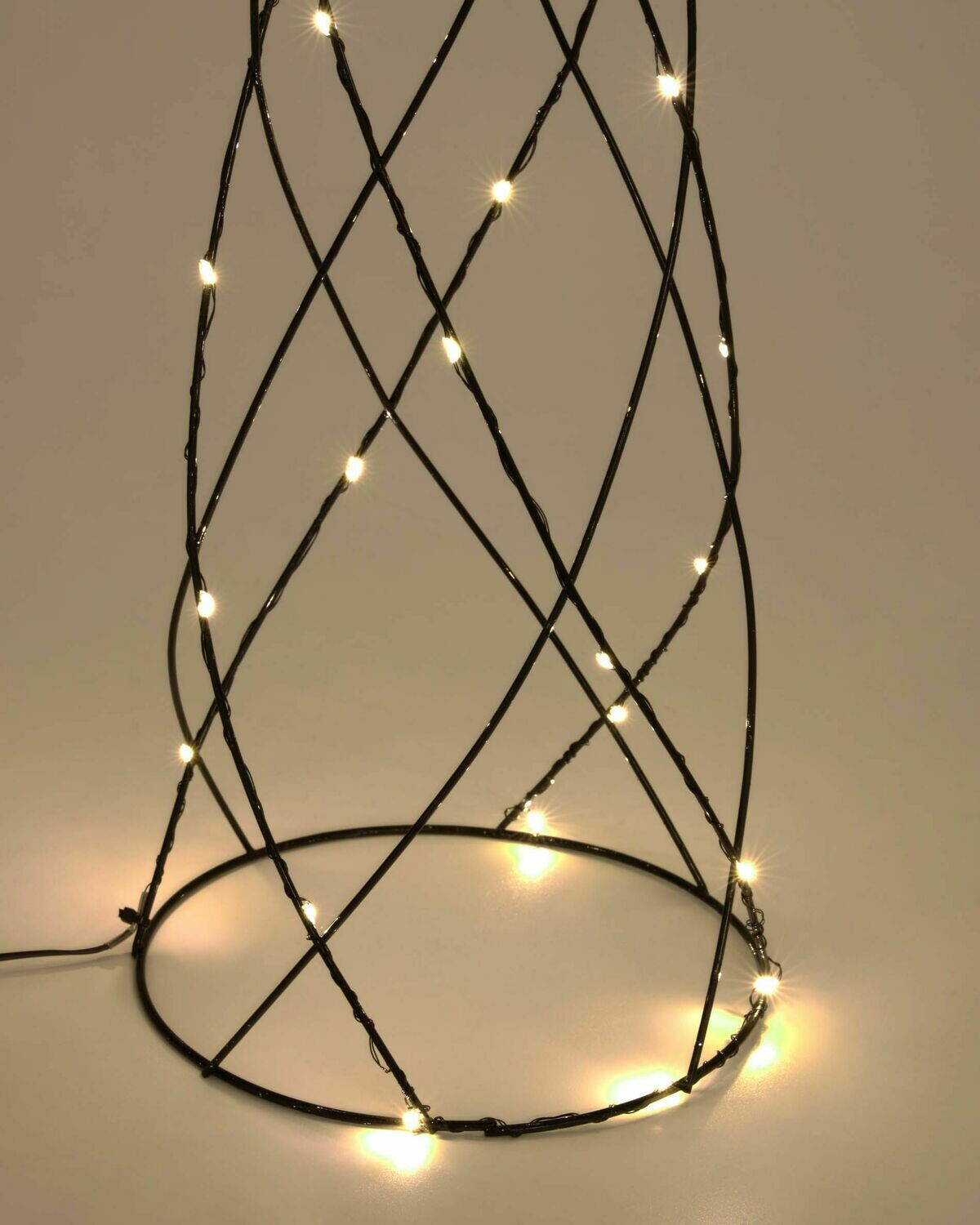 Set Shirly de 3 conos árbol luminoso metal negro