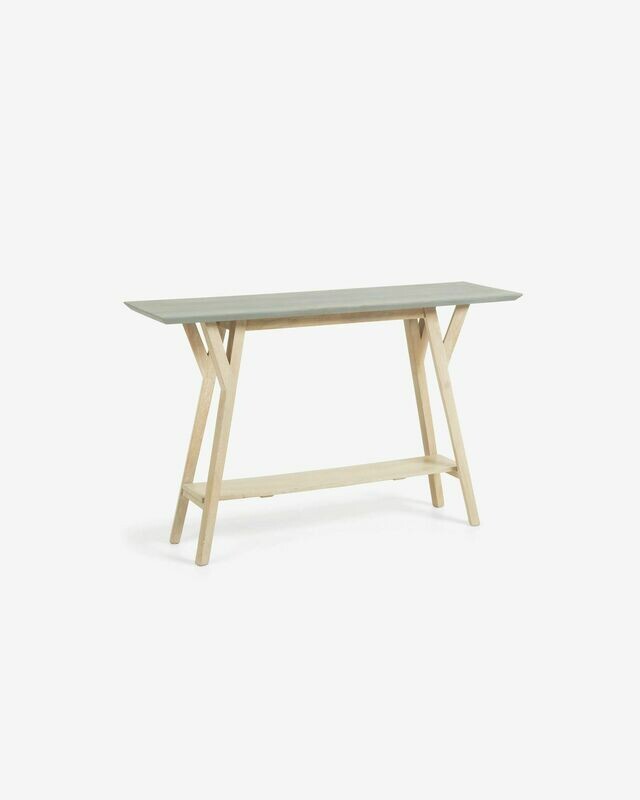 Consola Sfere 125 x 80 cm de madera maciza de mango y acacia