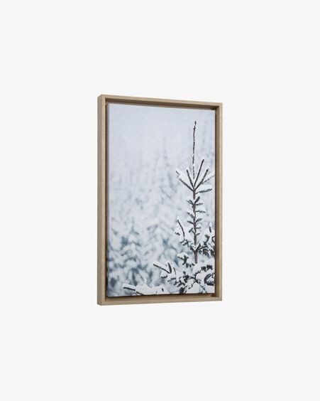 Cuadro Annelise de madera abeto nevado 50 x 30 cm
