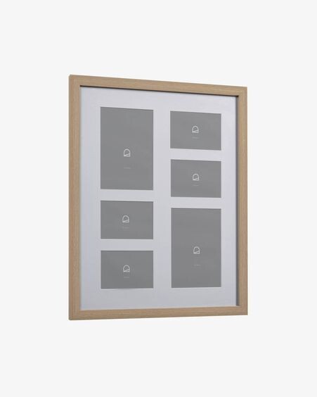 Marco de fotos Luah de madera con acabado claro 39 x 49 cm
