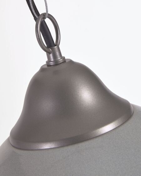 Lámpara de techo Neus de metal con acabado gris