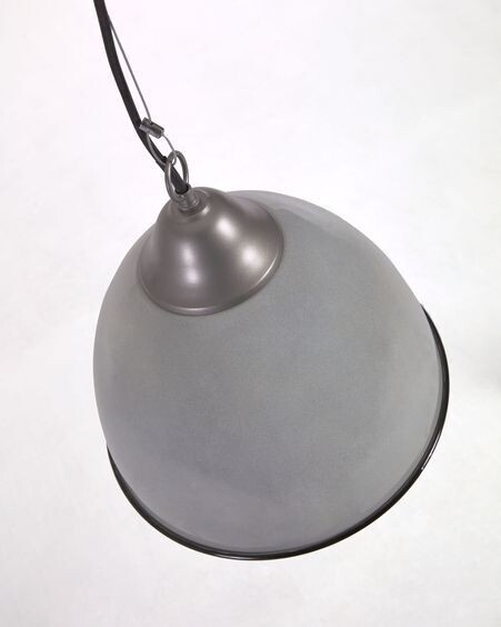 Lámpara de techo Neus de metal con acabado gris