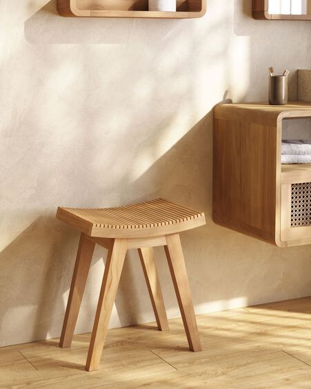 Reposapiés Vicentina de madera maciza de teca