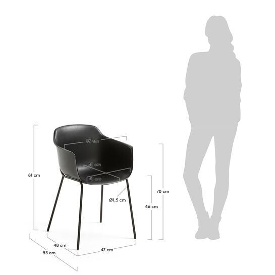 Silla Khasumi negro