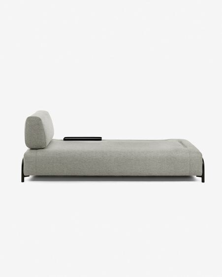 Sofá Compo 3 plazas beige con bandeja pequeña 232 cm