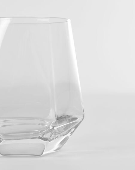 Vaso Lukina de vidrio transparente
