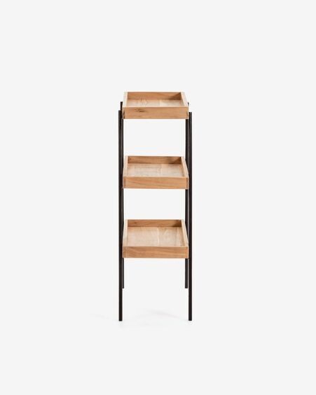 Estantería Basi de madera maciza de acacia 73 x 90 cm