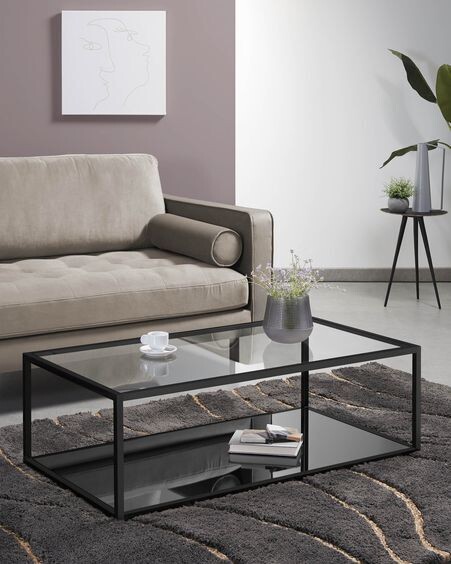 Mesa de centro rectangular Blackhill 110 x 60 cm negro