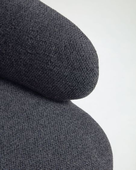 Silla de escritorio Einara gris oscuro