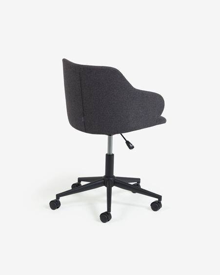 Silla de escritorio Einara gris oscuro