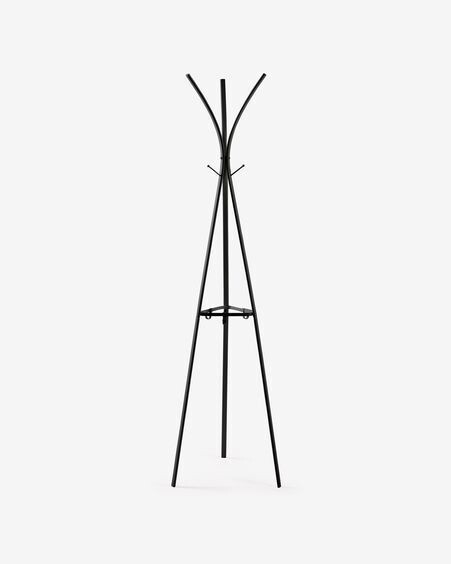 Perchero Stearn acero negro 183 cm