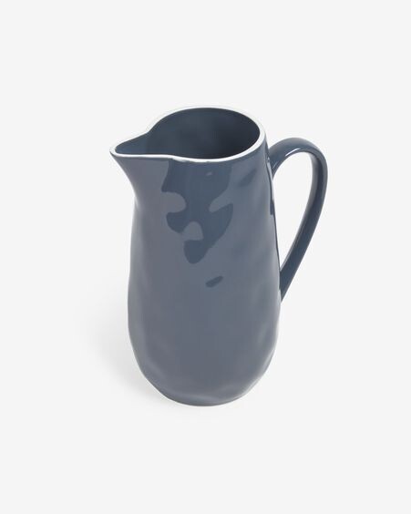 Jarra de leche Pontis de porcelana azul