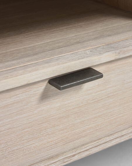 Mueble de TV Alen de madera maciza de acacia 165 x 50 cm