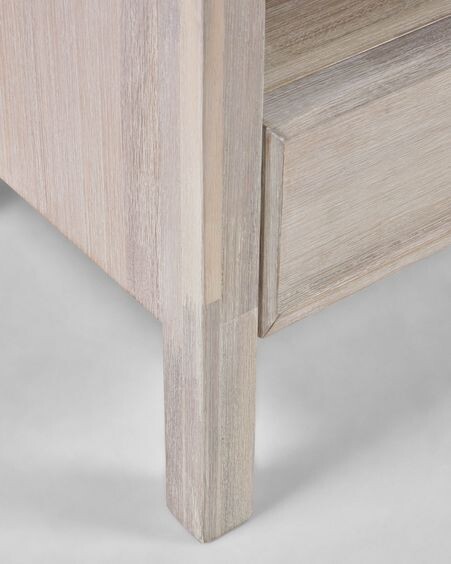 Mueble de TV Alen de madera maciza de acacia 165 x 50 cm