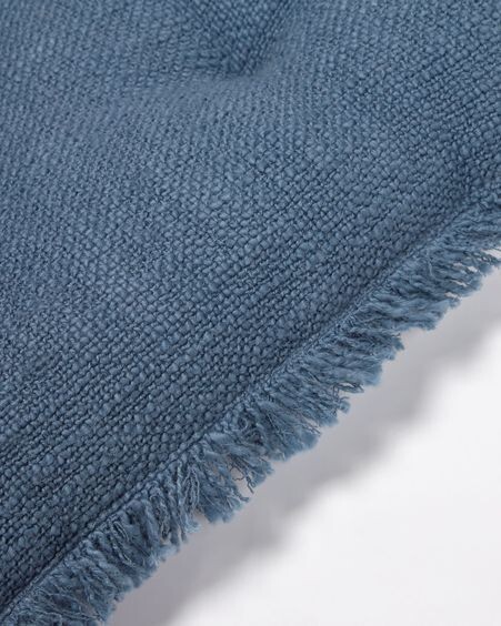 Cojín para silla Brunela 100% algodón azul 45 x 45 cm