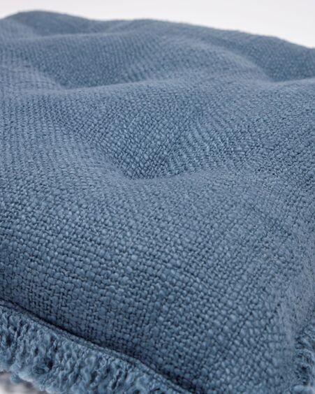 Cojín para silla Brunela 100% algodón azul 45 x 45 cm