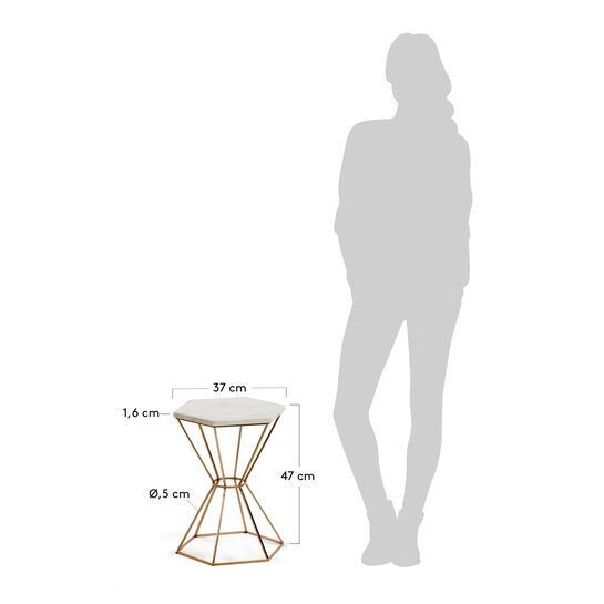 Mesa auxiliar Linha Ø 37 cm