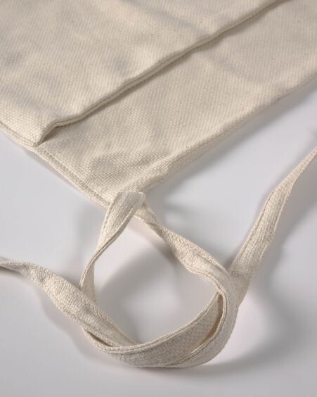 Bolsa organizadora para cuna Cleonice 100% algodón orgánico (GOTS) beige