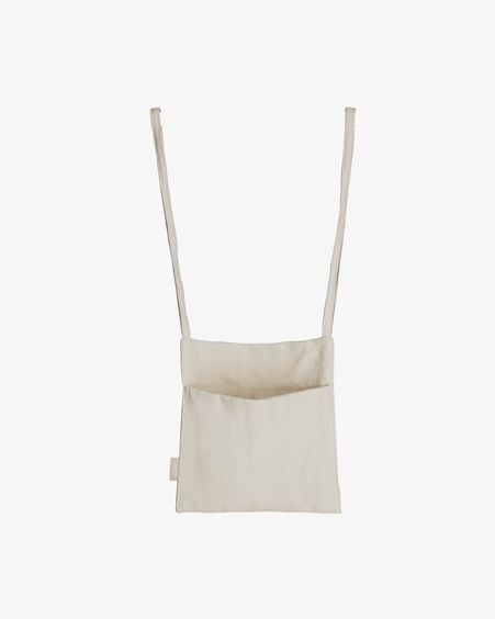 Bolsa organizadora para cuna Cleonice 100% algodón orgánico (GOTS) beige