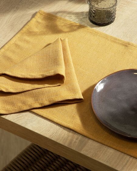 Plato de postre Odile de cerámica azul oscuro