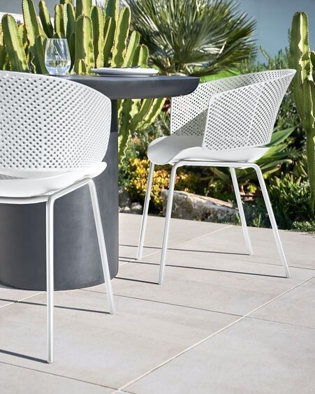 Silla 100% de exterior Yeray blanco
