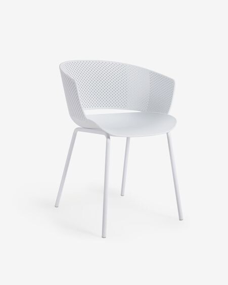 Silla 100% de exterior Yeray blanco