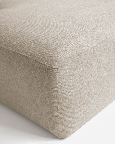 Sofá Blok 4 plazas chaise longue izquierdo beige 330 cm