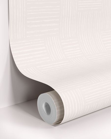 Papel pintado Trudy con trama gris 10 x 0,53 m FSC MIX Credit