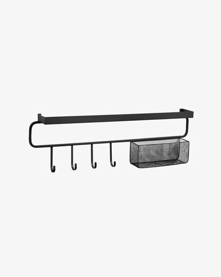 Colgador Callia de metal negro 86 x 28 cm