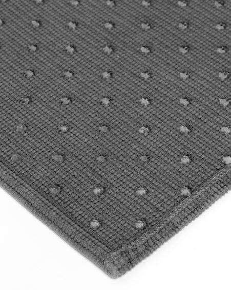 Alfombra de baño Miekki gris oscuro 40 x 60 cm
