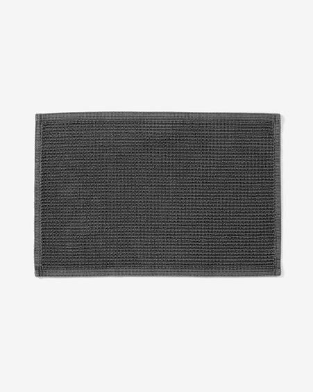 Alfombra de baño Miekki gris oscuro 40 x 60 cm