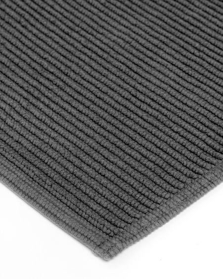 Alfombra de baño Miekki gris oscuro 40 x 60 cm
