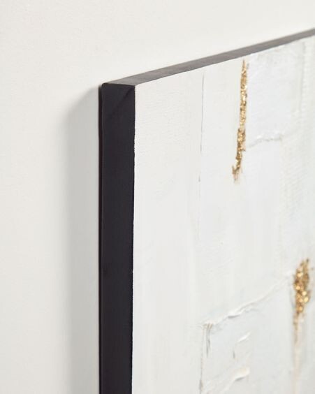 Lienzo Winona blanco, rojo y dorado 50 x 120 cm