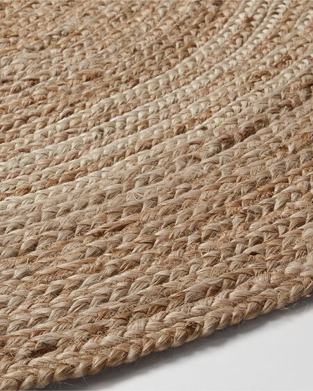 Alfombra redonda Saht de yute natural Ø 100 cm